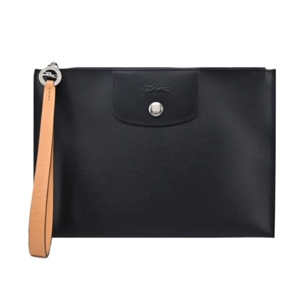 LONGCHAMP LONGCHAMP LE PLIAGE CITY系列PVC帆布手拿包(黑)10208-HYQ-001