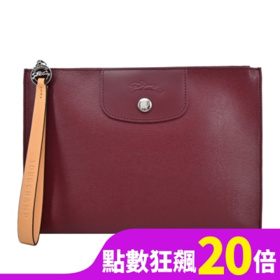 LONGCHAMP LONGCHAMP LE PLIAGE CITY系列PVC帆布手拿包(深紫)10208-HYQ-261