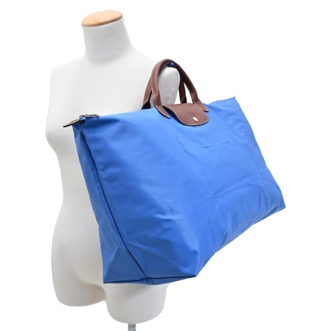 LONGCHAMP LE PLIAGE系列摺疊旅行袋(中/鈷藍)1625-089-P78