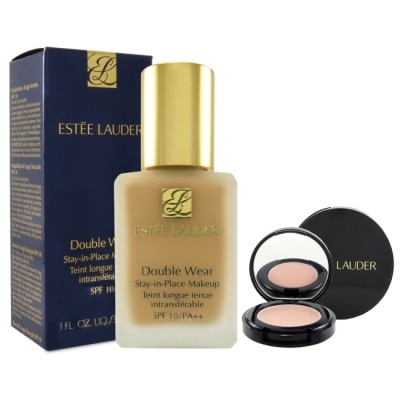 ESTEE LAUDER 雅詩蘭黛 雅詩蘭黛粉持久持妝粉底SPF10 PA++30ml(1W1(贈粉嫩慾望唇鏡1.6g)