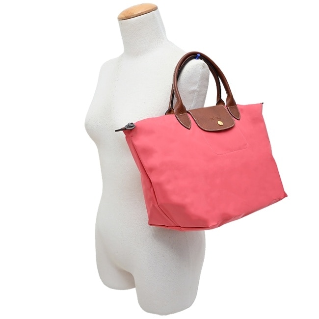 LONGCHAMP LE PLIAGE系列手提水餃包(中/石榴紅)1623-089-P76