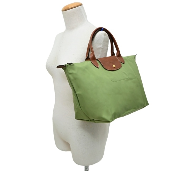 LONGCHAMP LE PLIAGE系列手提水餃包(中/苔蘚綠)1623-089-P77