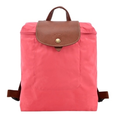 LONGCHAMP LONGCHAMP LE PLIAGE系列後背包(中/石榴紅)1699-089-P76