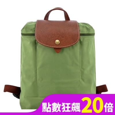 LONGCHAMP LONGCHAMP LE PLIAGE系列後背包(中/苔蘚綠)1699-089-P77