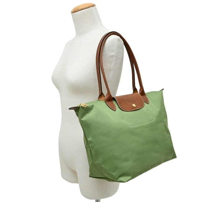 LONGCHAMP LE PLIAGE系列肩背水餃包(大/苔蘚綠)1899-089-P77