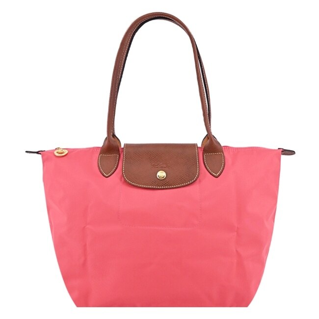 LONGCHAMP LE PLIAGE系列肩背水餃包(中/石榴紅)2605-089-P76