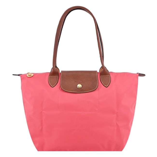LONGCHAMP LE PLIAGE系列肩背水餃包(中/石榴紅)2605-089-P76