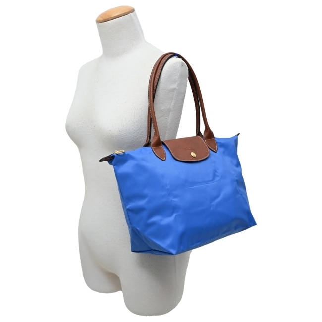 LONGCHAMP LE PLIAGE系列肩背水餃包(中/鈷藍)2605-089-P78