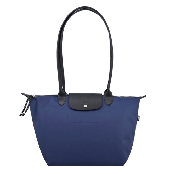 LONGCHAMP LE PLIAGE ENERGY系列再生尼龍肩背/斜背包(大/海軍藍)10163-HSR-006