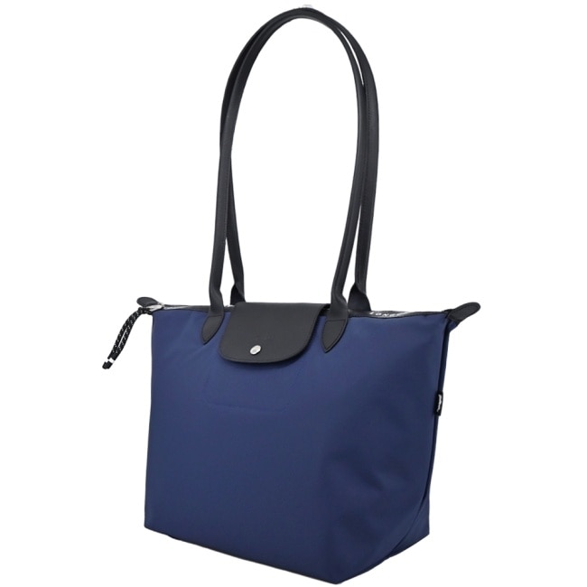 LONGCHAMP LE PLIAGE ENERGY系列再生尼龍肩背/斜背包(大/海軍藍)10163-HSR-006