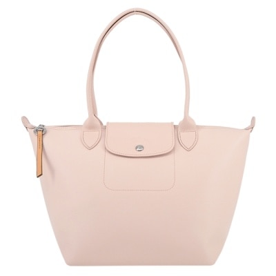 LONGCHAMP LONGCHAMP LE PLIAGE CITY系列PVC帆布長把肩背水餃包(小/裸粉)2605-HYQ-542