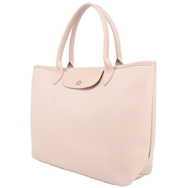 LONGCHAMP LE PLIAGE CITY系列PVC帆布托特包(裸粉)10182-HYQ-542