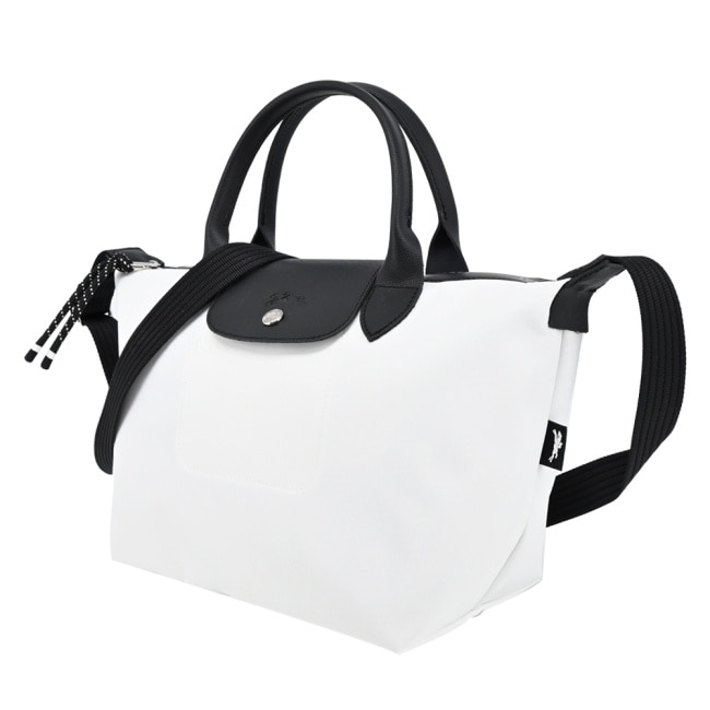 LONGCHAMP LE PLIAGE ENERGY系列再生尼龍兩用包(小/白)1512-HSR-007