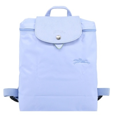 LONGCHAMP LONGCHAMP LE PLIAGE GREEN系列刺繡後背包(中/天澄)1699-919-P79