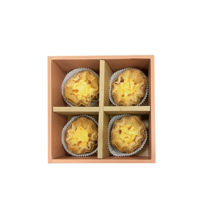 【Tommyshop】花朵千層蛋塔4入禮盒x2盒(400g/盒)