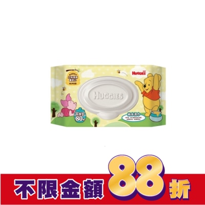 好奇 好奇純水嬰兒濕巾小熊維尼厚型80抽