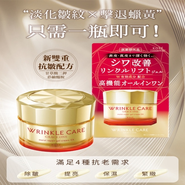 【KOSE極上活妍】凍齡撫紋抗皺凝霜EX100g-二入組