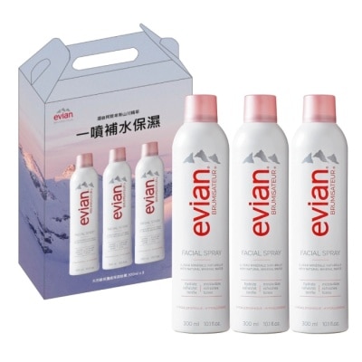 evian 愛維養 evian天然礦泉護膚保濕噴霧300ml x 三入組