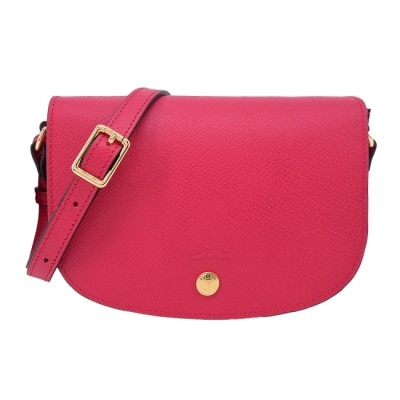 LONGCHAMP LONGCHAMP EPURE系列牛皮壓印半月型斜背包(小/洋紅)10253-HYZ-J13