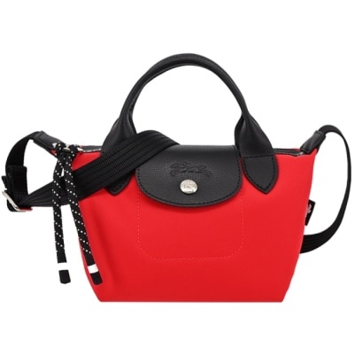 LONGCHAMP LONGCHAMP LE PLIAGE ENERGY系列再生尼龍兩用包(迷你/芙蓉紅)1500-HSR-642