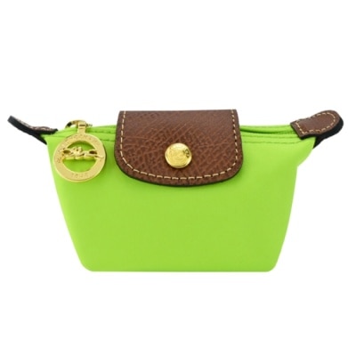 LONGCHAMP LONGCHAMP LE PLIAGE系列再生尼龍水餃零錢包(亮綠)30016-089-355