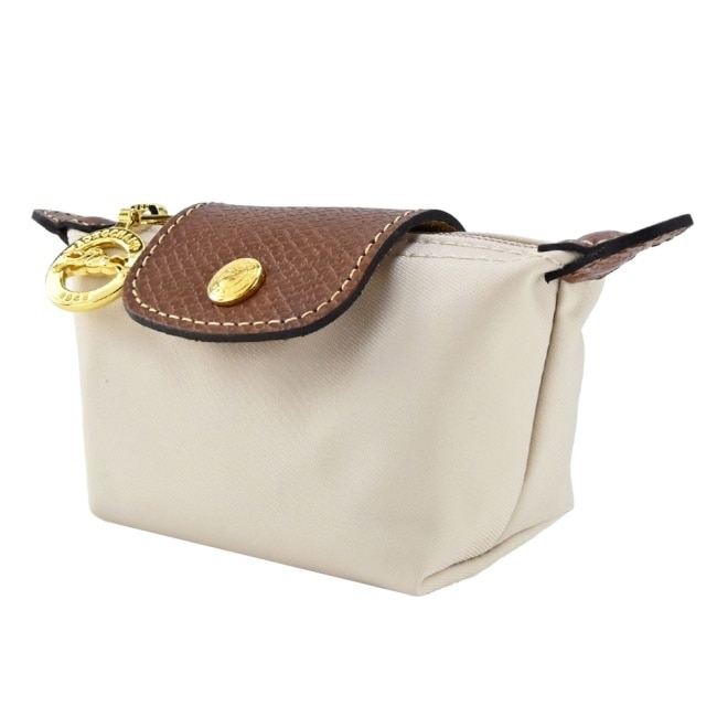LONGCHAMP LE PLIAGE系列再生尼龍水餃零錢包(白紙)30016-089-P71