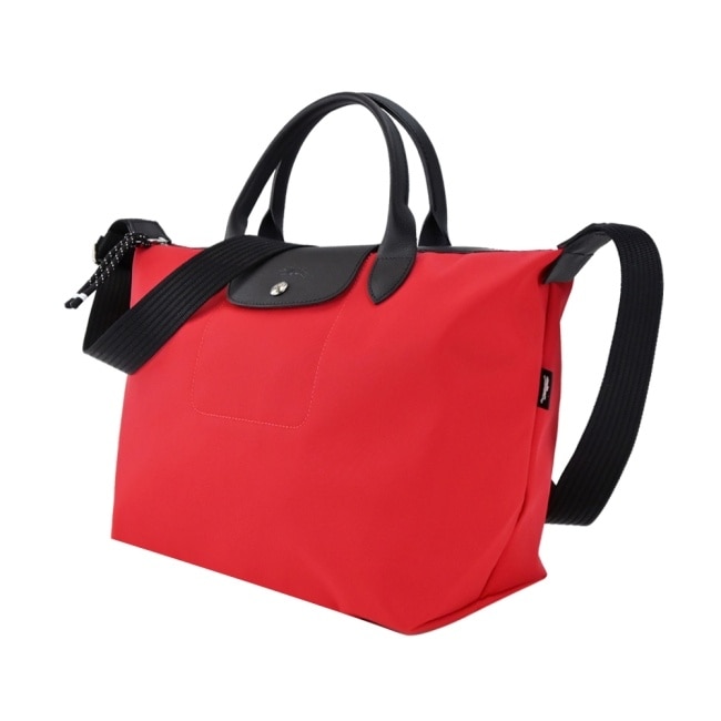 LONGCHAMP LE PLIAGE ENERGY系列再生尼龍兩用包(大/芙蓉紅)1515-HSR-642