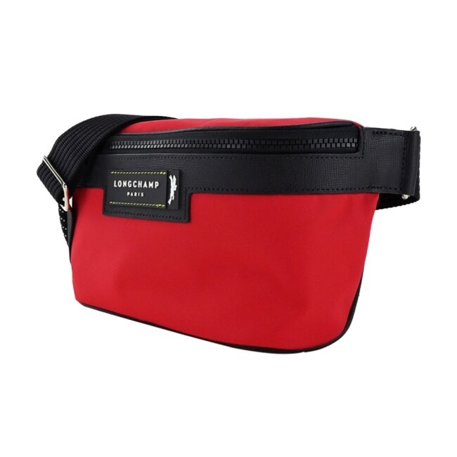 LONGCHAMP LE PLIAGE ENERGY系列再生尼龍腰包(中/芙蓉紅)20025-HSR-642
