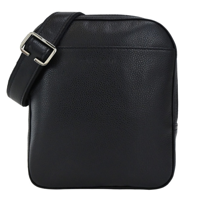 LONGCHAMP LE FOULONNE系列牛皮方形斜背包(小/黑)1712-021-047