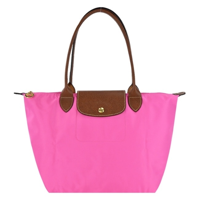 LONGCHAMP LE PLIAGE系列肩背水餃包(中/糖果粉)2605-089-P73