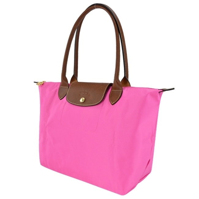 LONGCHAMP LE PLIAGE系列肩背水餃包(中/糖果粉)2605-089-P73