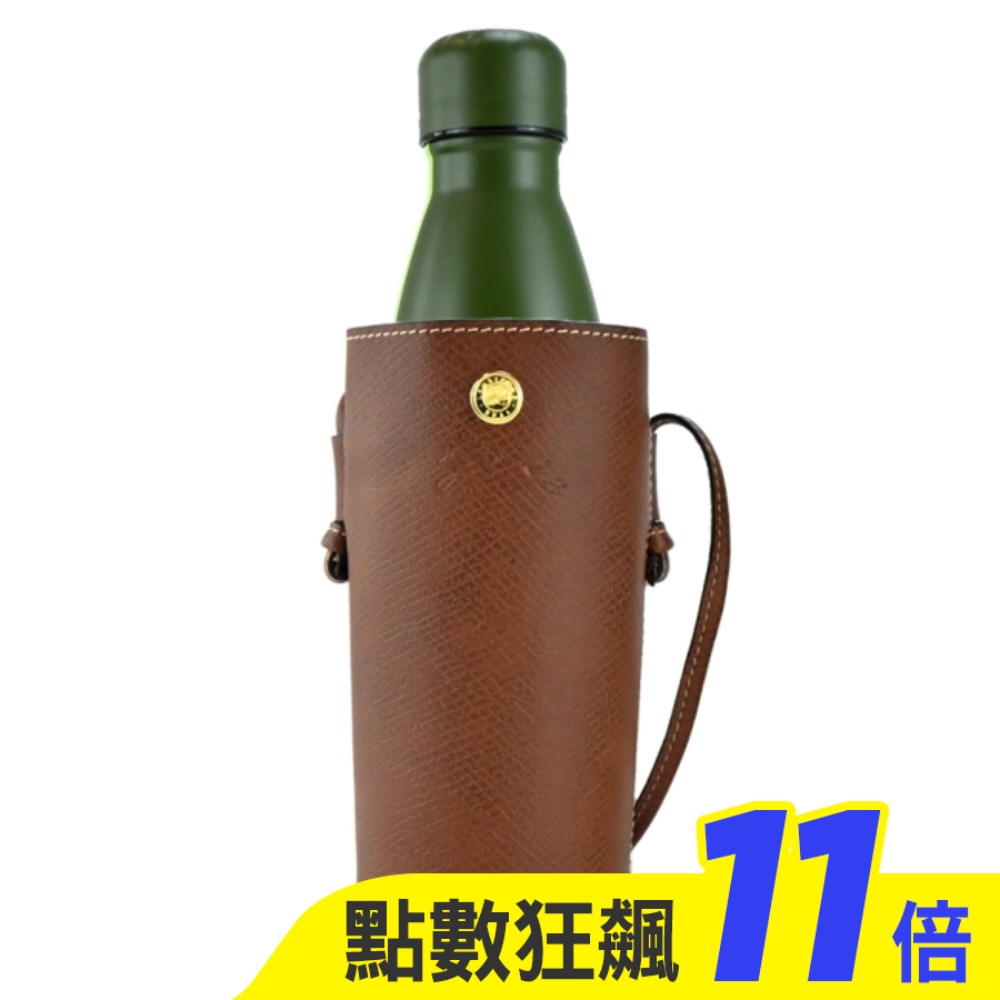 LONGCHAMP EPURE系列牛皮水壺斜背包(棕)34186-HYZ-035
