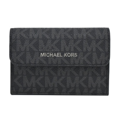 MICHAEL KORS MICHAEL KORS COOPER滿版PVC風琴卡片收納包-黑36F3COLD1R-09