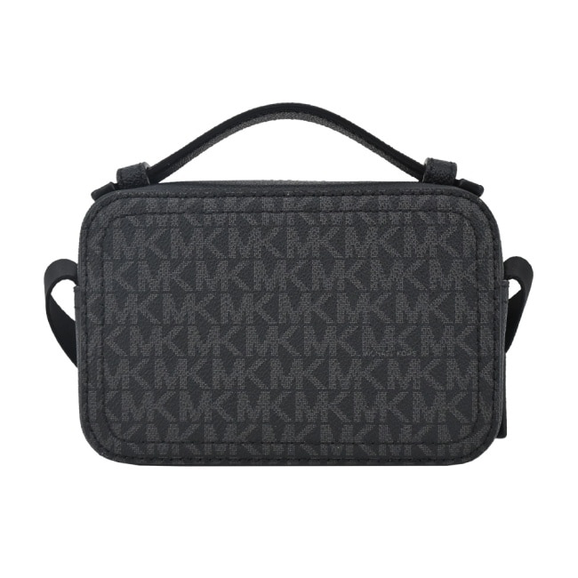 MICHAEL KORS COOPER男款滿版手提/斜背兩用包-黑37F3COLL6B-09