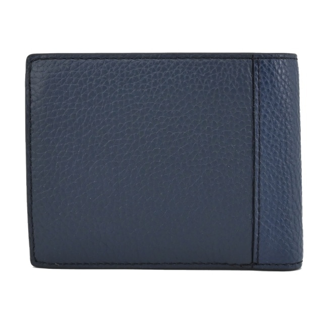 MICHAEL KORS COOPER牛皮簍空LOGO男款零錢袋短夾-海軍藍36S3LCOF3L-47NA