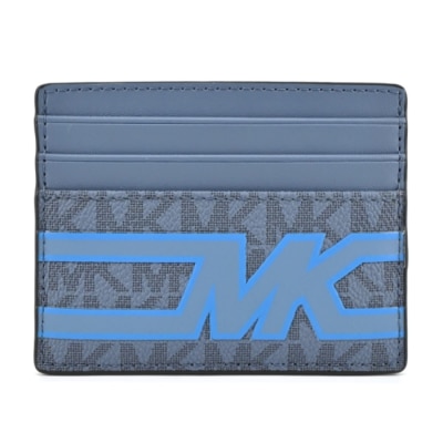 MICHAEL KORS MICHAEL KORS COOPER滿版印花卡片/名片夾-藍36S3LCOD2B-07DM