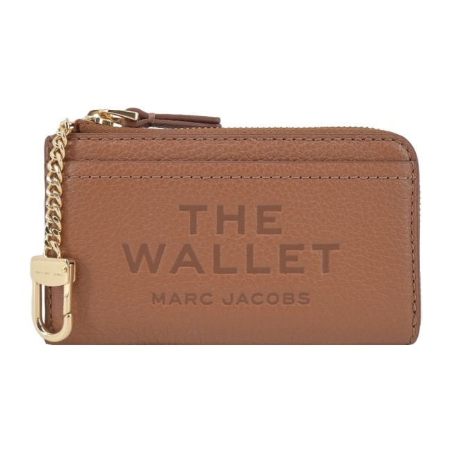 MARC JACOBS THE LEATHER荔枝紋拉鍊零錢包-咖2S4SMP010S02212