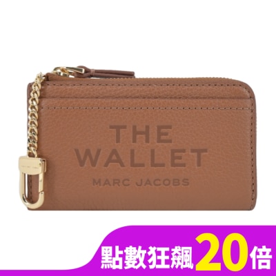 MARCJACOBS MARC JACOBS THE LEATHER荔枝紋拉鍊零錢包-咖2S4SMP010S02212