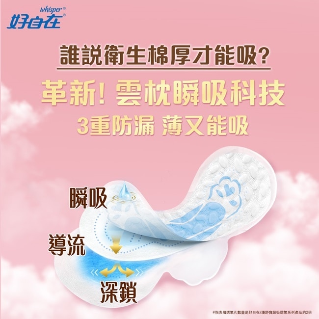 好自在AirDry雲枕瞬吸日用輕量型18cm12片