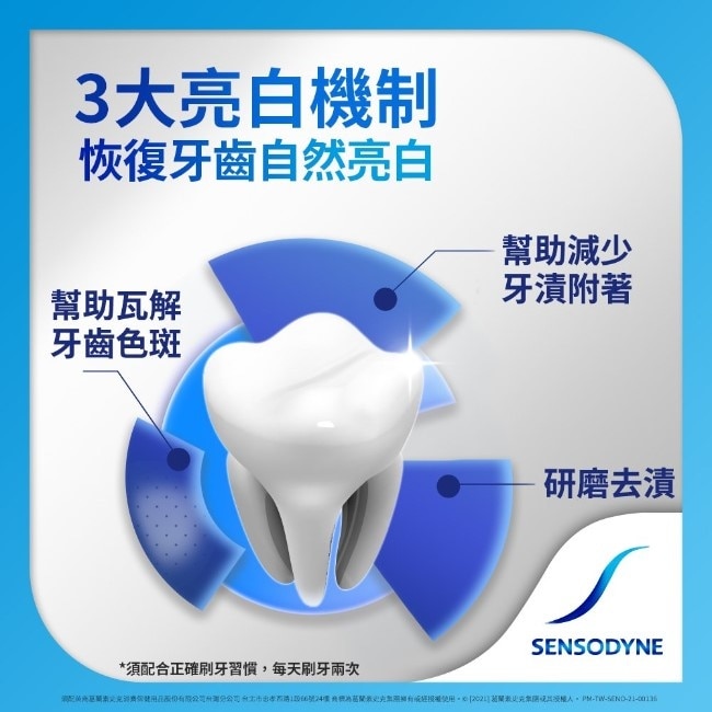 舒酸定長效抗敏牙膏溫和高效淨白120gx1+專業修復抗敏牙膏14gx1-換購 image