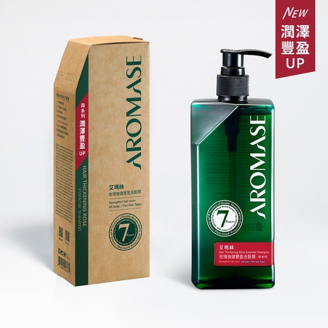 AROMASE 艾瑪絲森系列 玫瑰強健豐盈洗髮精 400mL
