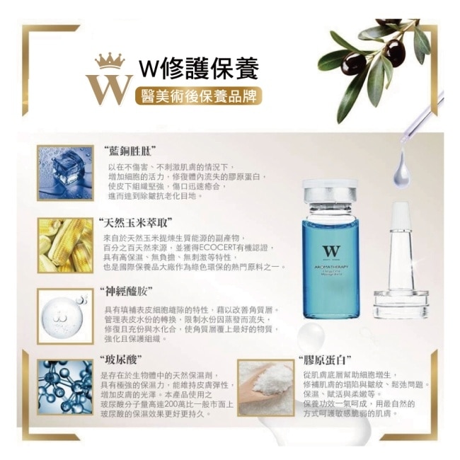 【W修護保養】3000 PPM藍銅胜鈦修護精華液 25ml 醫美術後 術後保養 醫美面膜 皮秒術後