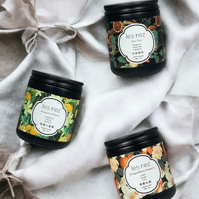 les nez 香水蠟燭-青檸小蒼蘭 200g