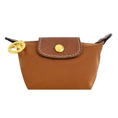 LONGCHAMP LONGCHAMP LE PLIAGE系列再生尼龍水餃零錢包(白蘭地酒)30016-089-504