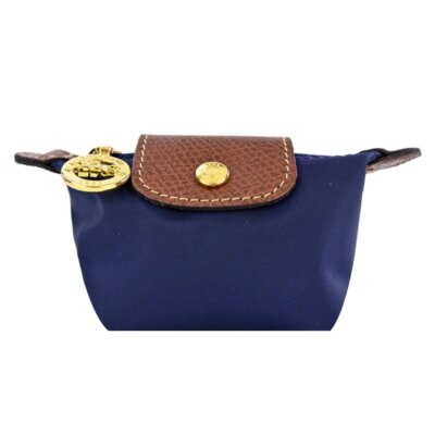 LONGCHAMP LONGCHAMP LE PLIAGE系列再生尼龍水餃零錢包(海軍藍)30016-089-556