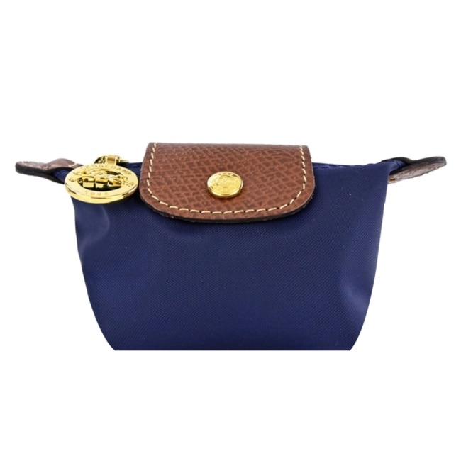 LONGCHAMP LE PLIAGE系列再生尼龍水餃零錢包(海軍藍)30016-089-556