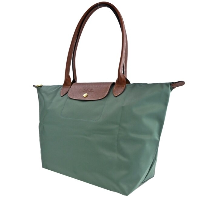 LONGCHAMP LE PLIAGE系列肩背水餃包(大/柏綠)1899-089-139