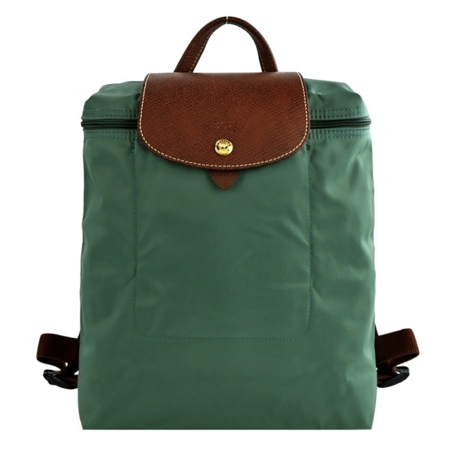 LONGCHAMP LE PLIAGE系列後背包(中/柏綠)1699-089-139