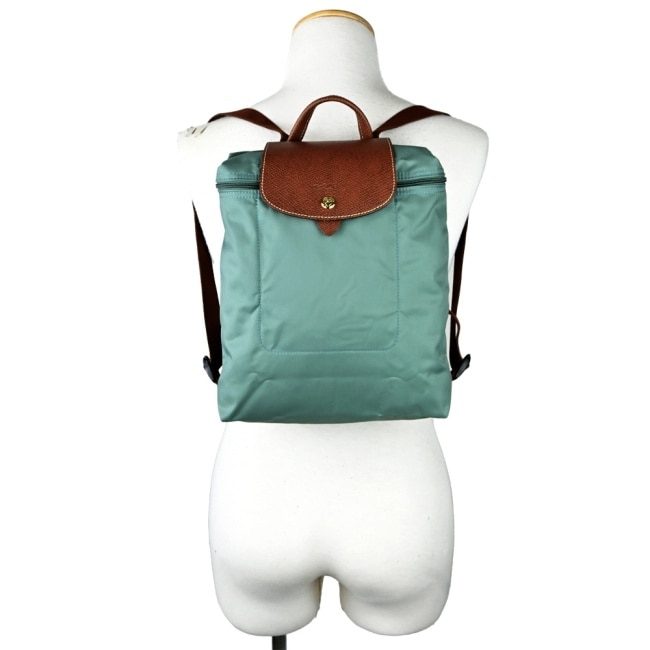 LONGCHAMP LE PLIAGE系列後背包(中/柏綠)1699-089-139