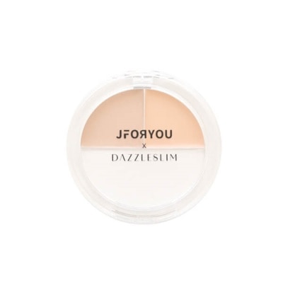 JFORYOU 【JFY】JFORYOU X DAZZLESLIM 美肌遮瑕蜜粉盤(7.2g)校色遮瑕 X 柔焦定妝